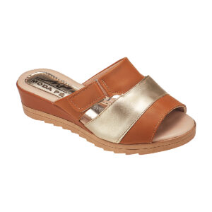 Sandália Feminina Tamanco Regulável Anabela Super Conforto Moda Pé